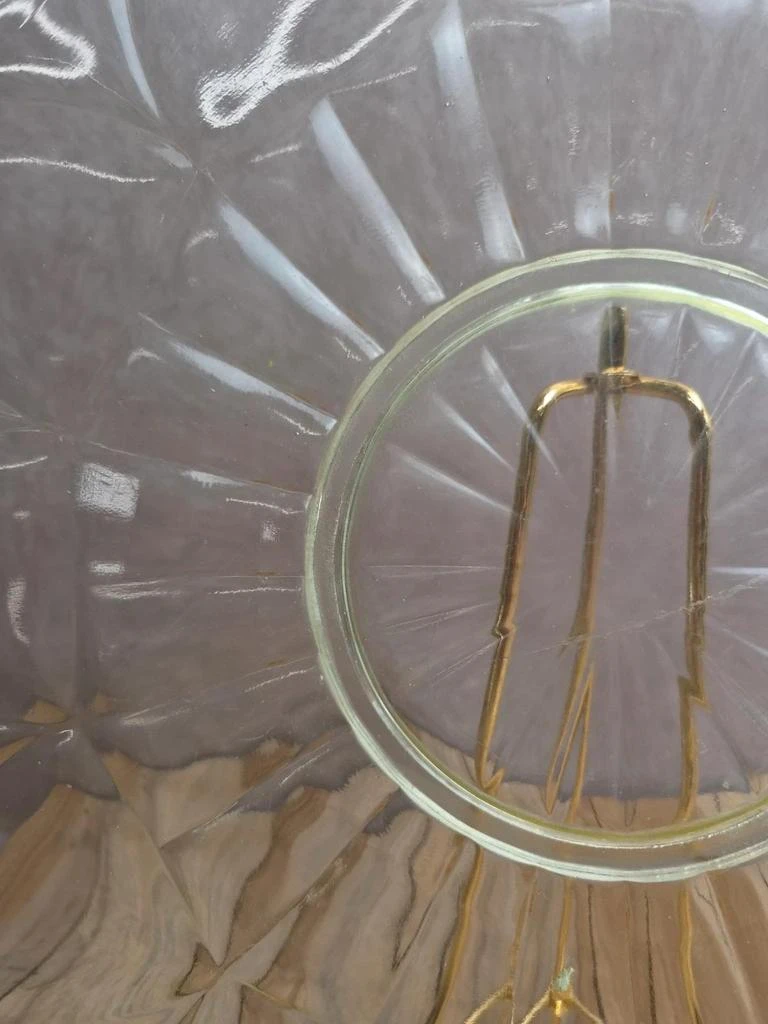 Large antique aurlane glass plate – 31 cm – photo 4